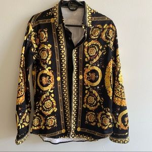 Versace button up dress shirt